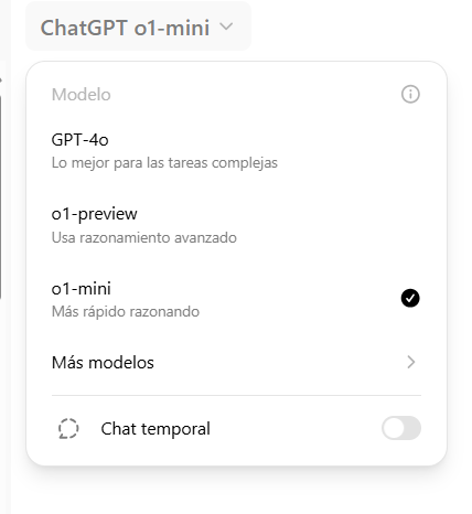 Nuevos modelos de ChatGPT 