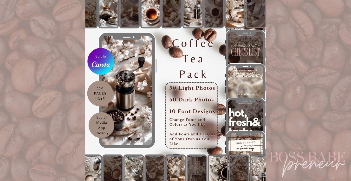 Social Media Coffee Tea Pack