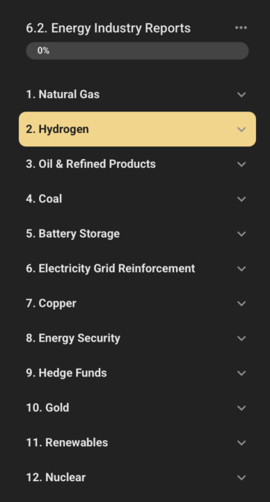 New Report on Hydrogen