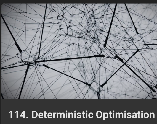 New Online Course: Deterministic Optimisation in Python