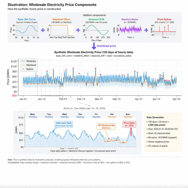 Wholesale Electricity Price and Energy Storage Trading