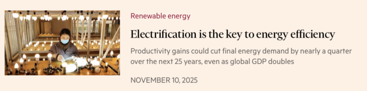 Electrification & Energy Efficiency (Financial Times)