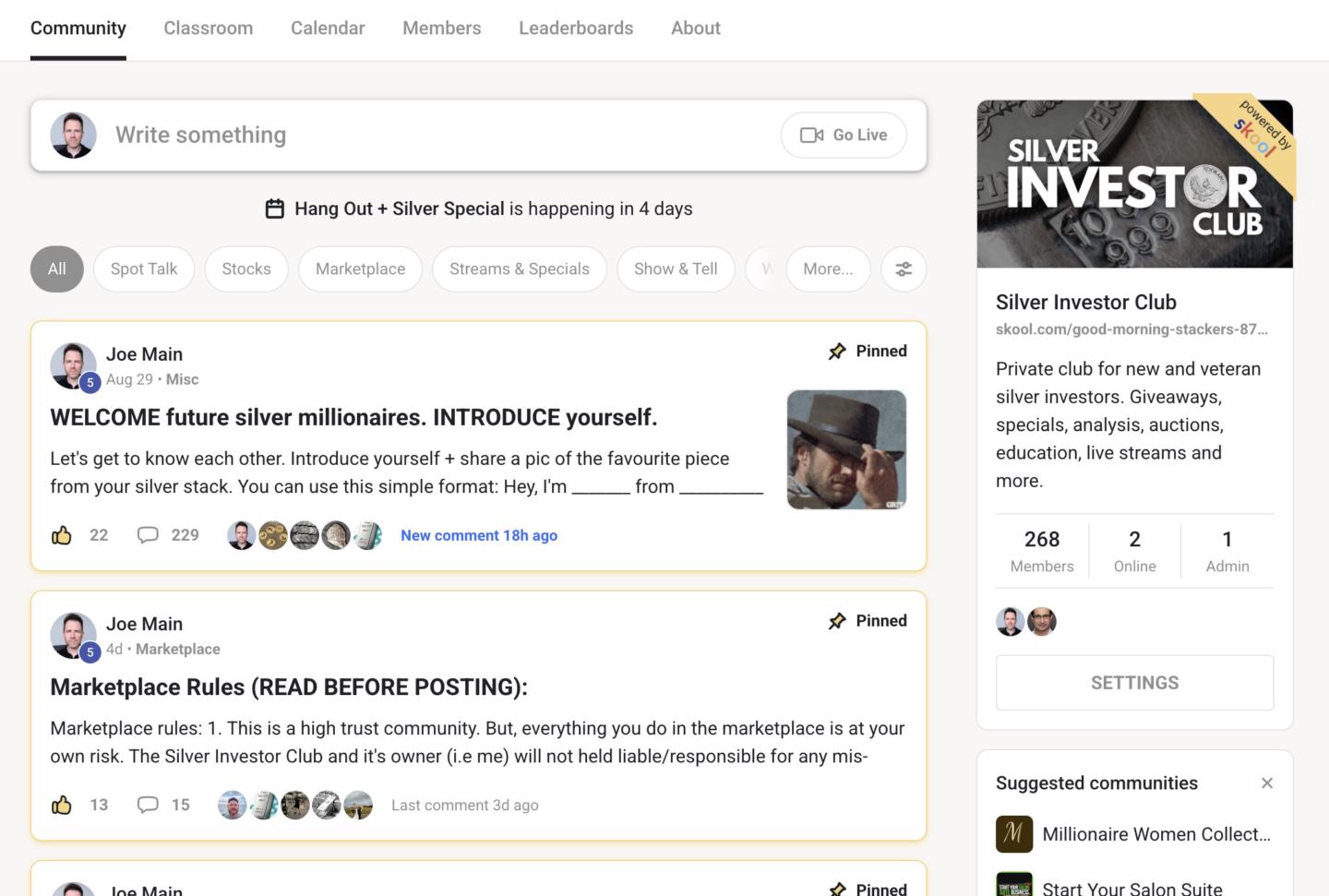 Silver Investor Club