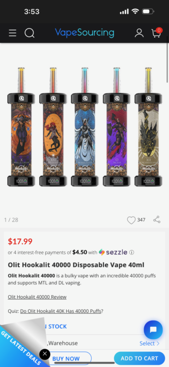 Different type of vapes