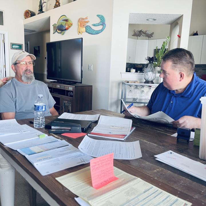 Coast Guard Veteran Notarization pictures