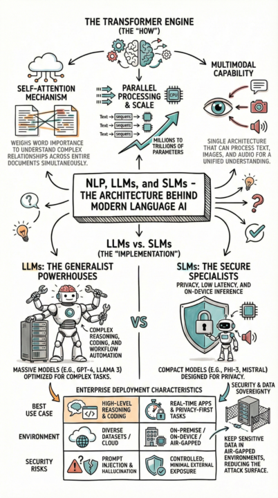 NLP, LLMs, and SLMs - The Architecture Behind Modern Language AI