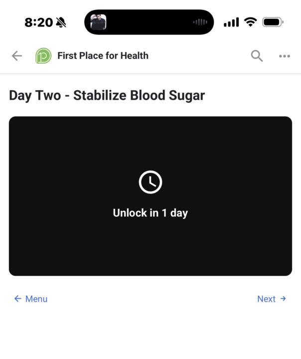 I attached what day 2 says when I try to open it. Day 3 also I’m locked out of only day one is available for me 🥲