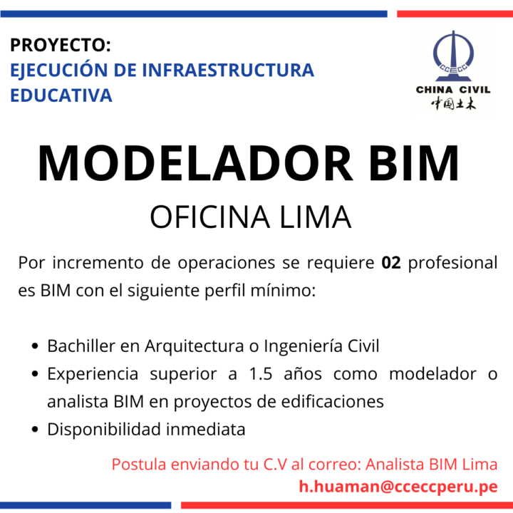 Modelador BIM - Presencial Lima