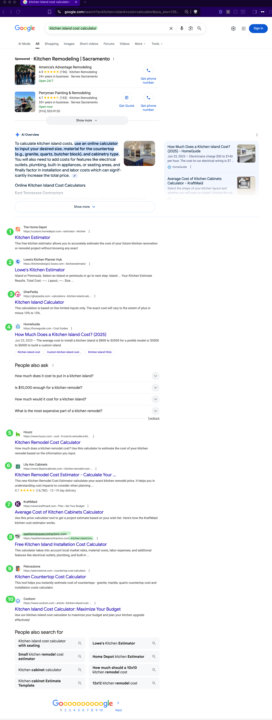 LocalSites Pro Brief Update: Calculator Function Ranks