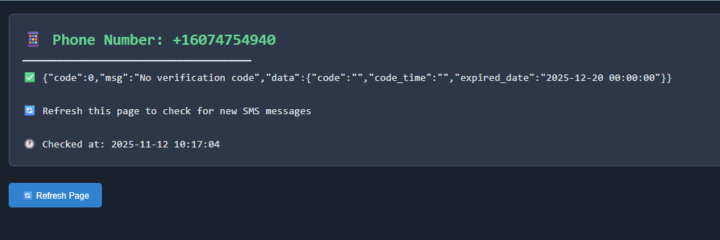 SMSOTPS is not working