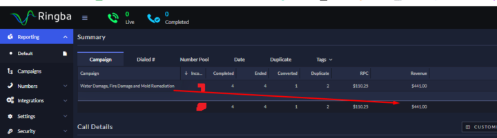 Water Damage Restoration Lead — $440 in Revenue!