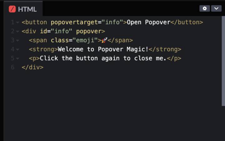 🚀 The Popover API is Here!