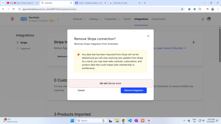 Error with Configuration of Schematic Plan