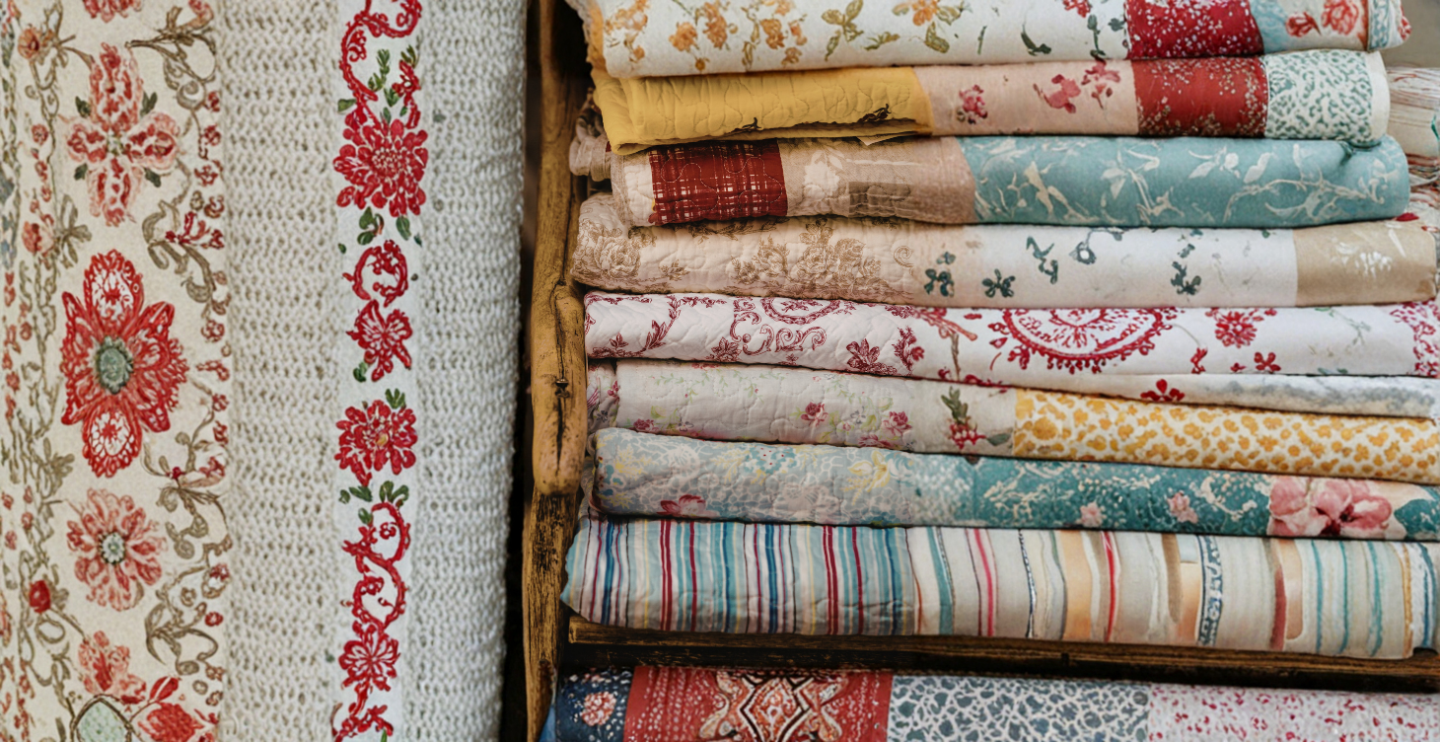 granny chic vintage quilts