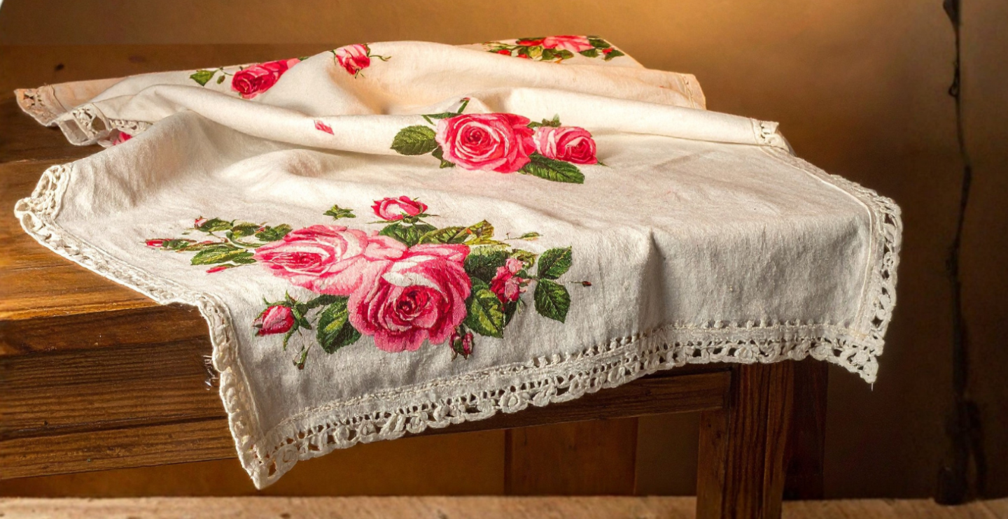 granny chic vintage linens 