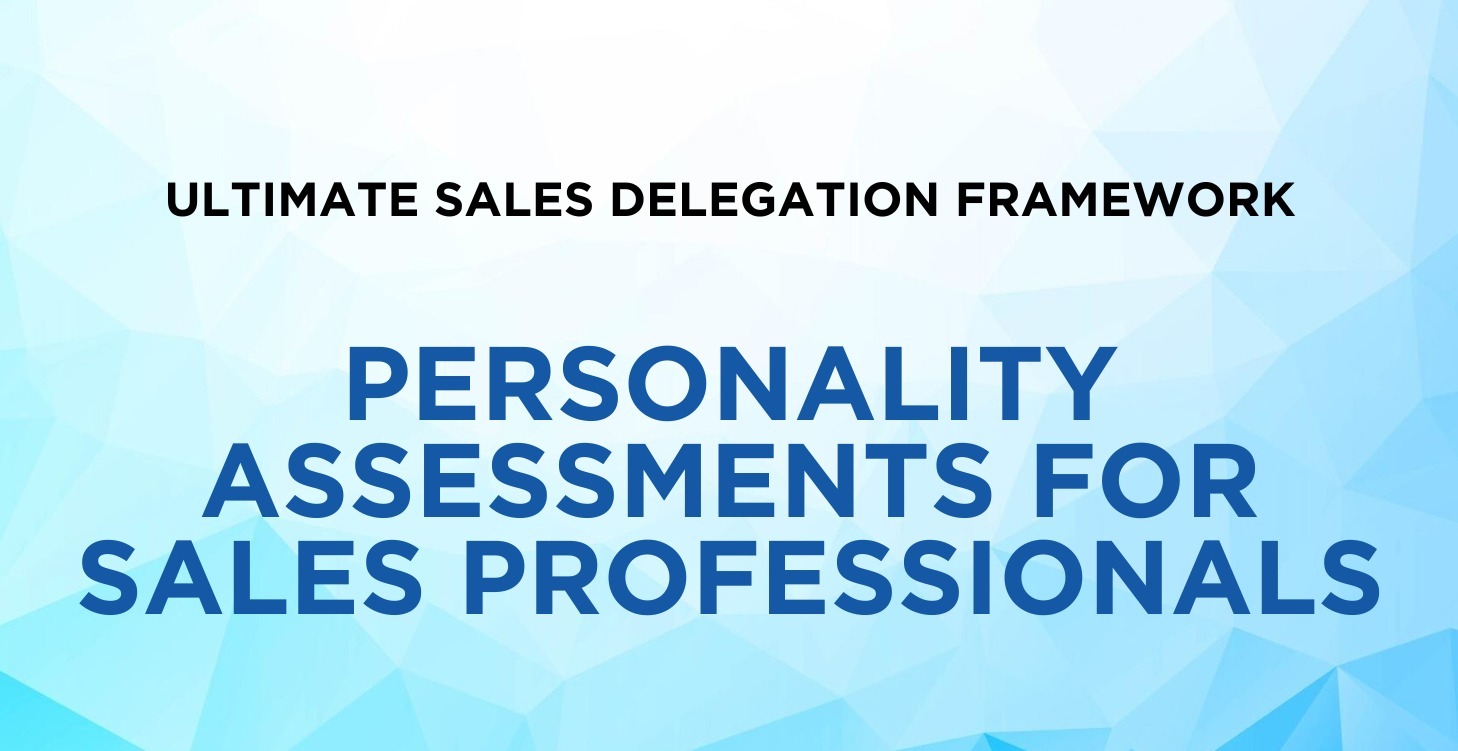 Personality Assessments For Sales Professionals