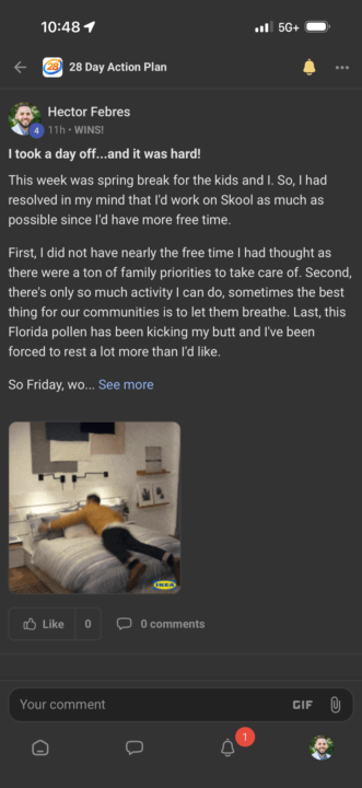 What happens when no one likes or comments?