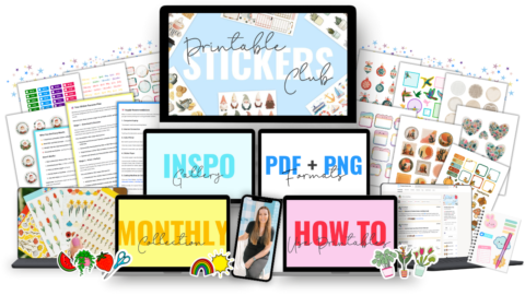 Printable Stickers Club gallery image