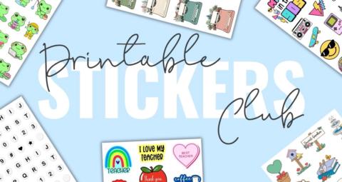 Printable Stickers Club gallery image