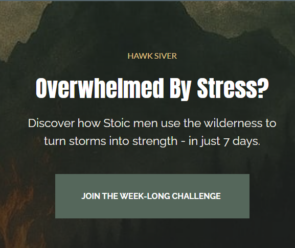 7 day free Wilderness Stoicism Challenge