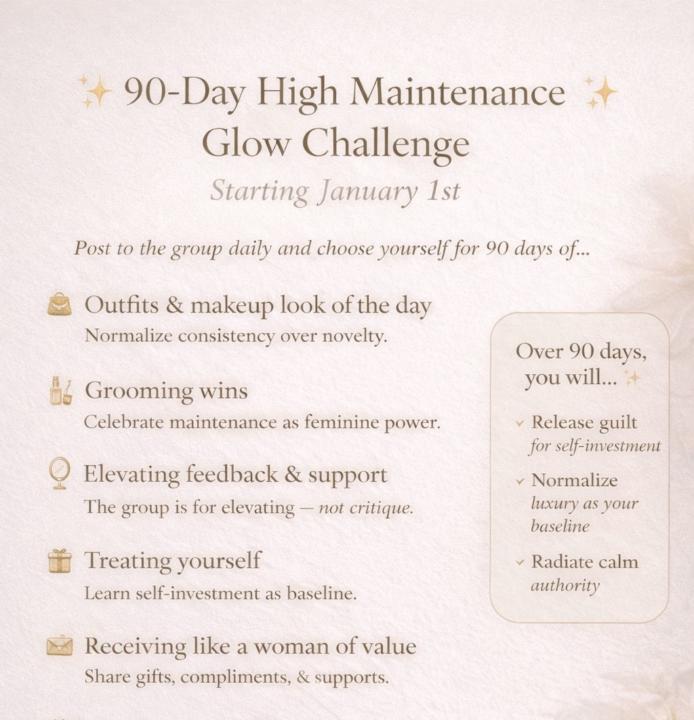 [SWIPE➡️]✨ 90-Day High Maintenance Glow Challenge Details ($1,000+ in luxury prizes from Tom Ford & Estée Lauder) 