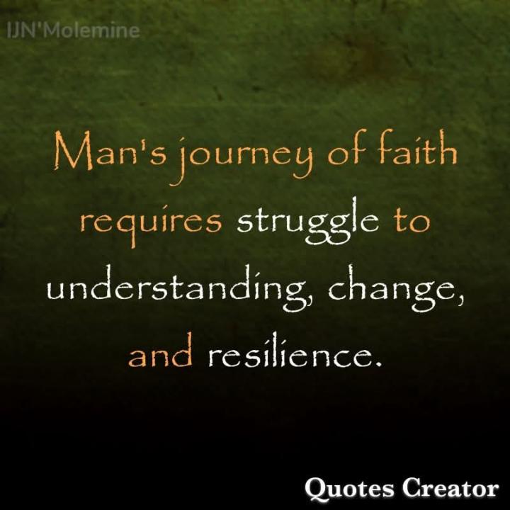 Man's journey of faith 
