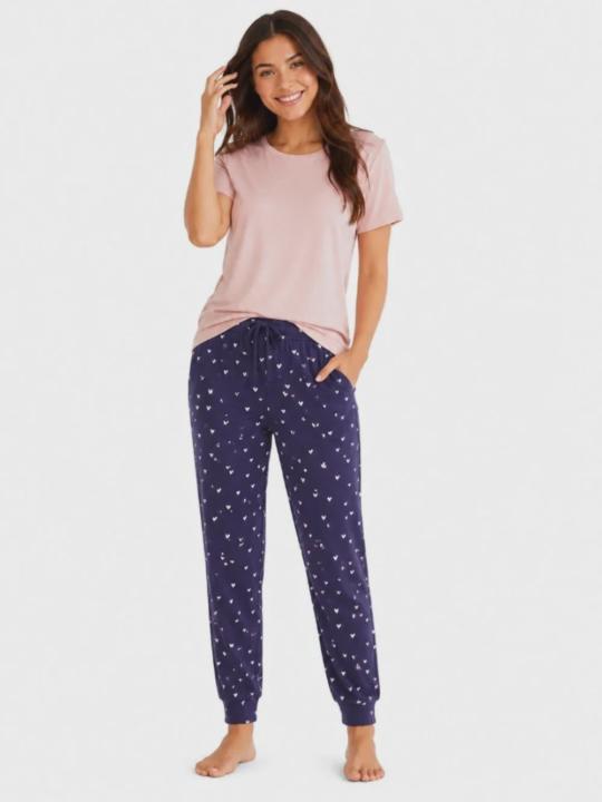 Sold! Honeydew Lounge Set 3-piece Women's Pink Navy Hearts NWT