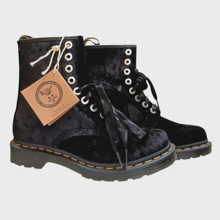 BOLO Monday: Doc Martens Vegan Crushed Velvet Boots