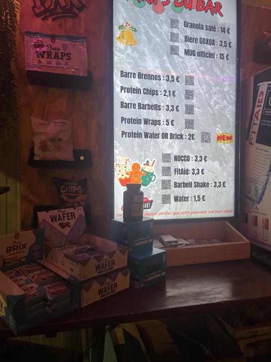 Nouveautés au bar dès aujourd’hui