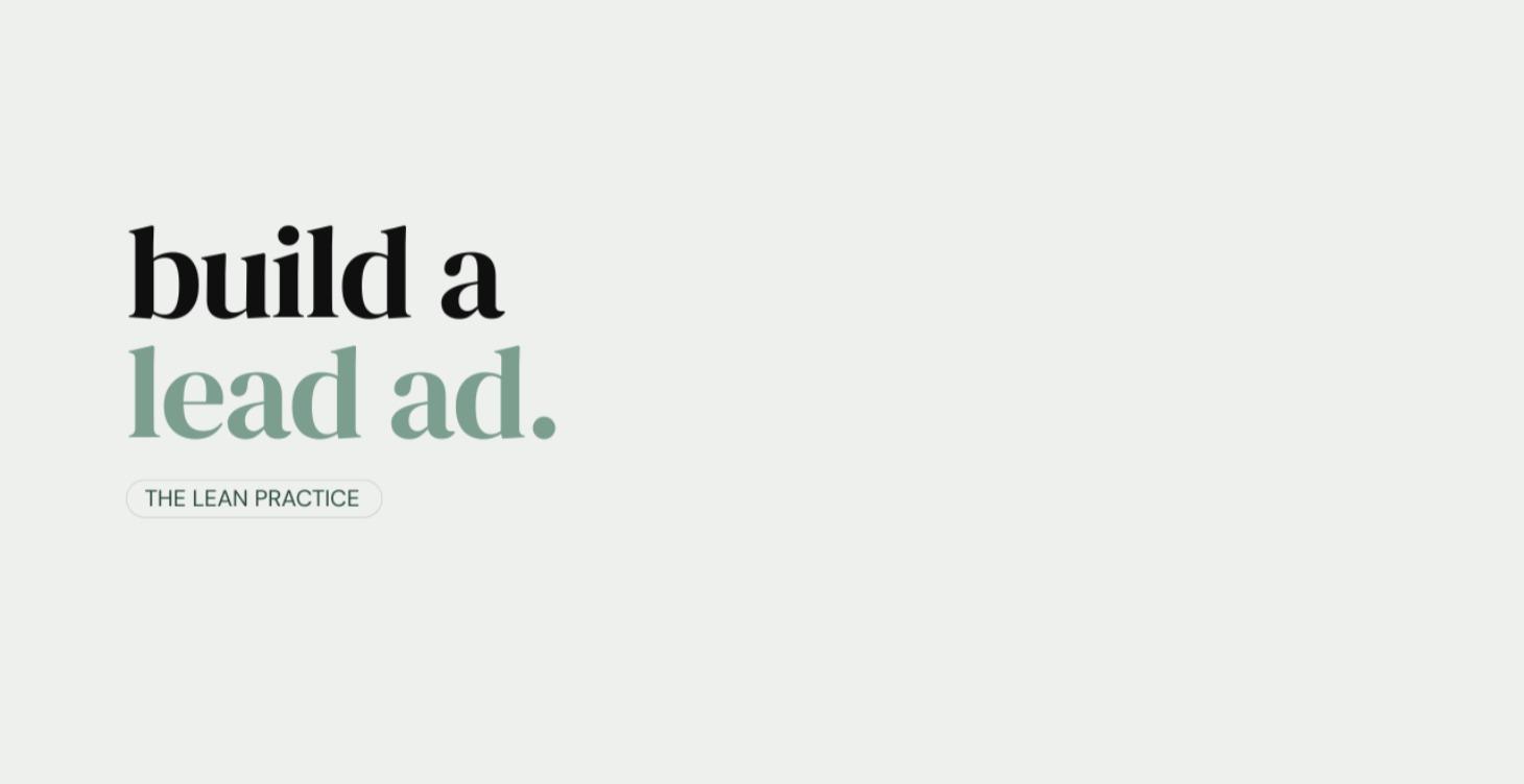 Build A Lead Ad