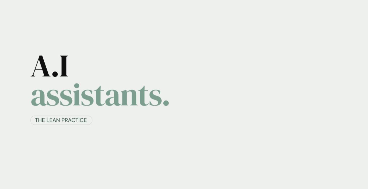 A.I. Assisstants
