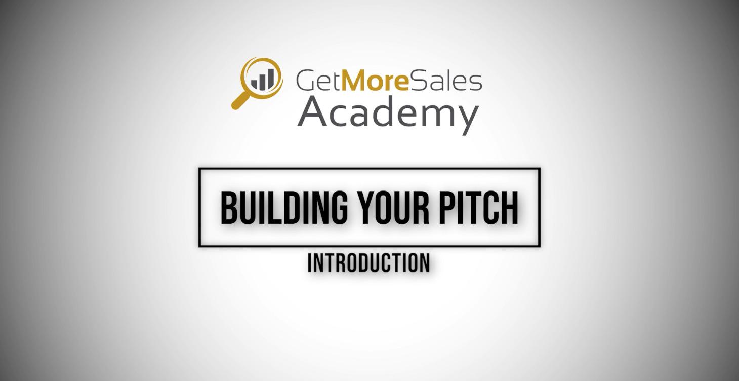 Build your Sales Pitch