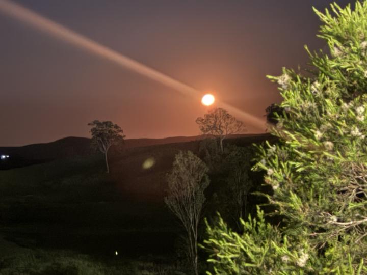 Blood moon on the rise 