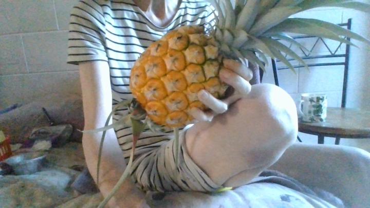 Picked a pineapple and learned something.