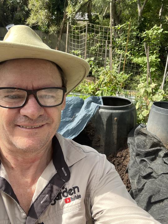 Currently Deep in Compost Bagging 