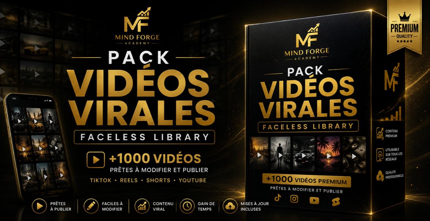 Pack Vidéos Virales – Faceless Library