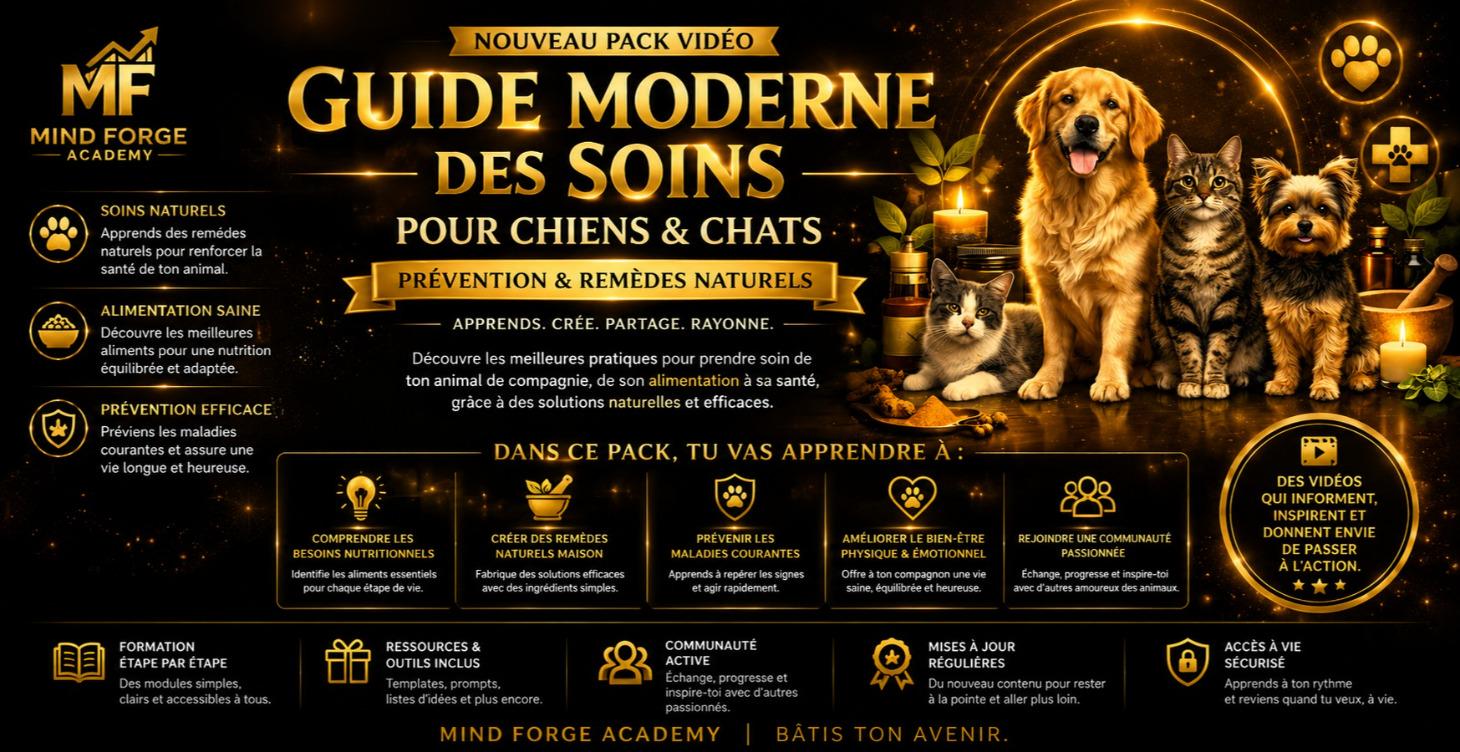 Guide Naturel – Soins Chiens & Chats (PLR)
