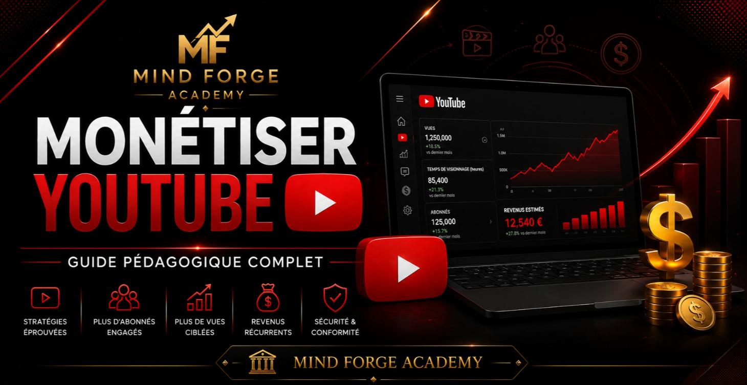 Monétiser YouTube  Guide pédagogique complet