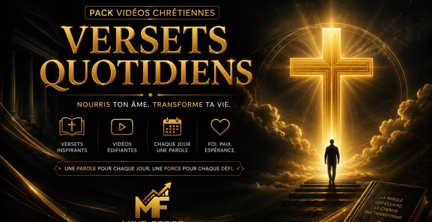 Pack de vidéos chrétiennes prêtes à poster