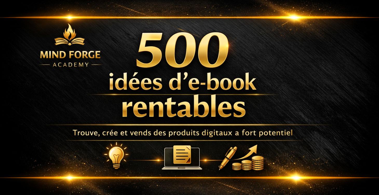 500 idées d’e‑book Rentables