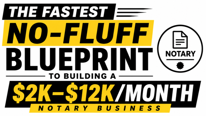 The Fastest No-Fluff Blueprint to $2K–$12K/Month as a Notary