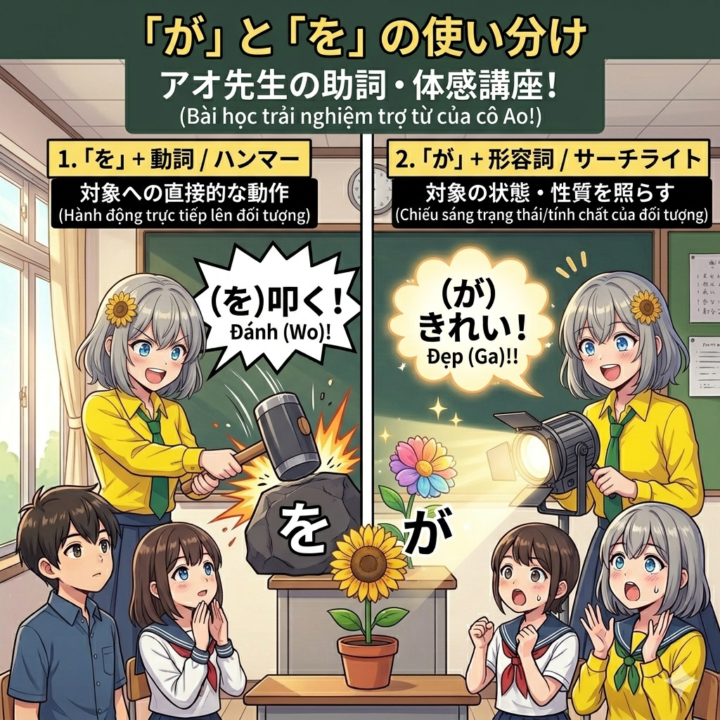 Tại sao "Suki" lại đi với "Ga" mà không phải "Wo"? 🤔❓ 　どうして「を」じゃダメなの？「〜が好きです」の助詞（じょし）「が」の秘密（ひみつ）