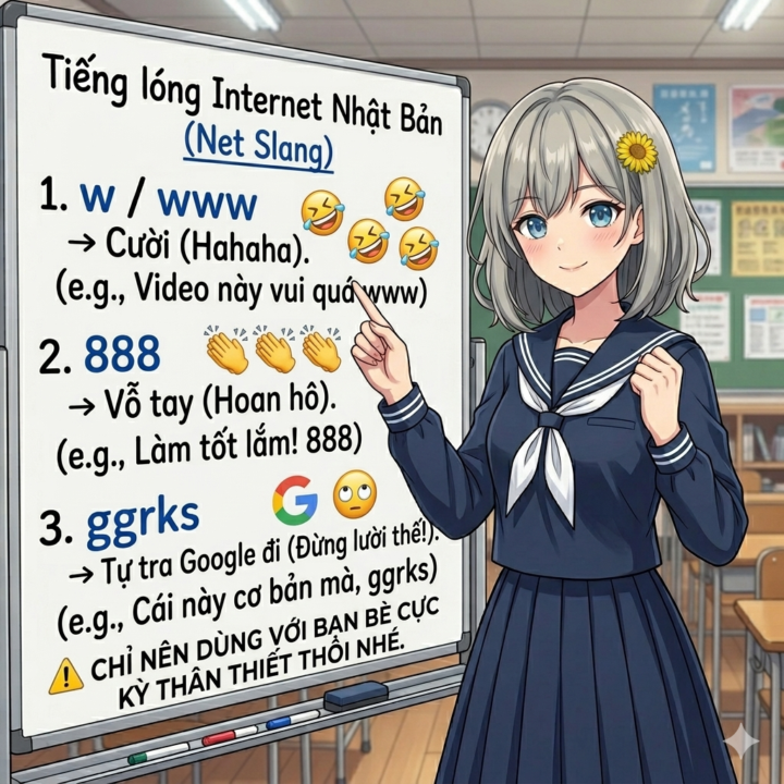 "Giải mã" 3 từ lóng siêu ngắn trên SNS Nhật Bản! ⌨️📱 日本のSNSでよく見る！ネットスラング略語（りゃくご）3選