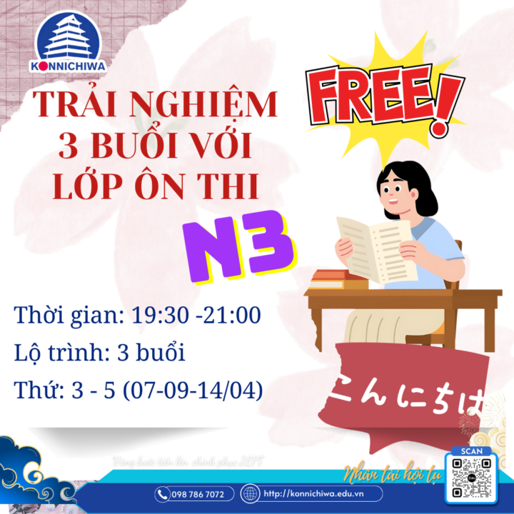 TRẢI NGHIỆM ÔN THI CÙNG KONNICHIWA