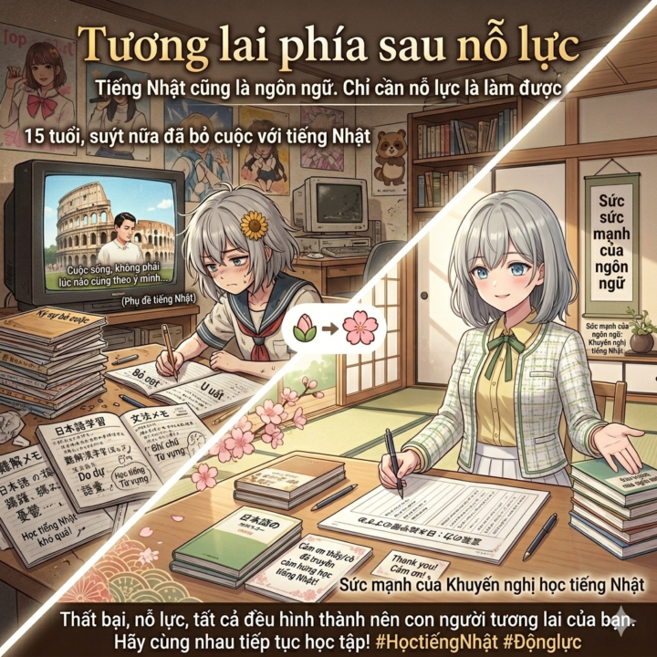 Tiếng Nhật cũng chỉ là "Ngôn ngữ" — Nếu người khác nói được, tại sao bạn lại không? 🔥🎬 　日本語（にほんご）も「ことば」。同（おな）じ人間（にんげん）が話（はな）しているんだから、絶対（ぜったい）にできる！