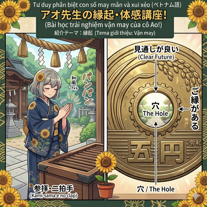 Tại sao người Nhật luôn mang theo đồng 5 Yên khi đi Chùa? ⛩️🪙 　お参（まい）りには「5円玉（ごえんだま）」が必須（ひっす）！？神社のマナーと秘密
