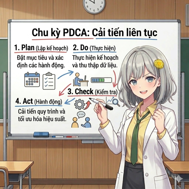 Bí quyết đạt được mọi mục tiêu: Bạn đã thử chu trình "PDCA" chưa? 📈 　目標を達成する秘訣！「PDCAサイクル」を試してみた？