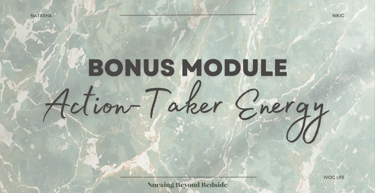 BONUS MODULE: Action-Taker Energy