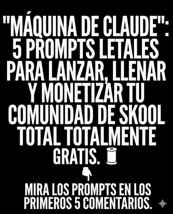 5 prompts para hacer tus membresías en skool 