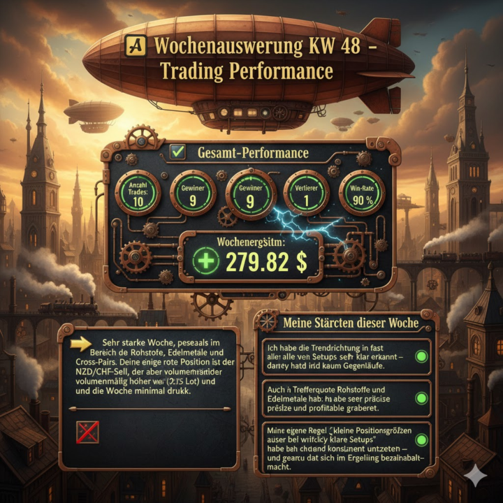 📊 Wochenauswertung KW 48 – Trading Performance